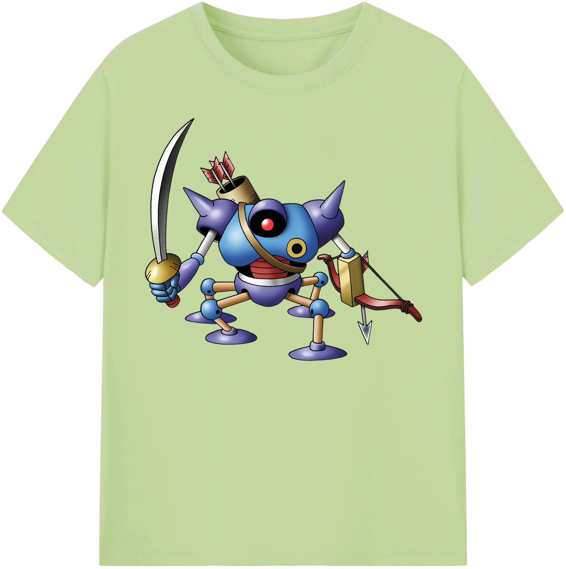 （画像用） ドラゴンクエスト Doragon Kuesuto Dragon Quest 綿100％半袖Tシャツ（フロントプリント）